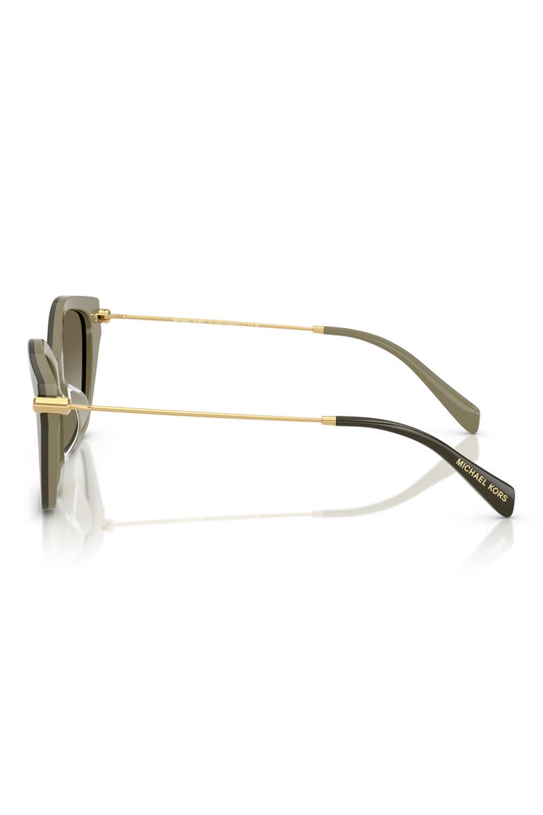 52mm Catskills Gradient Irregular Sunglasses, Alternate, color, OLIVE SMOKE / OLIVE GRADIENT