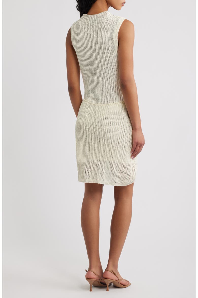 Kate Asymmetrical Knit Dress, Alternate, color, PEARL
