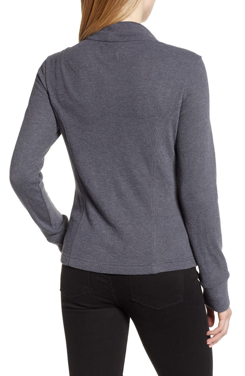 Caslon<sup>®</sup> Knit Moto Jacket, Alternate, color, 