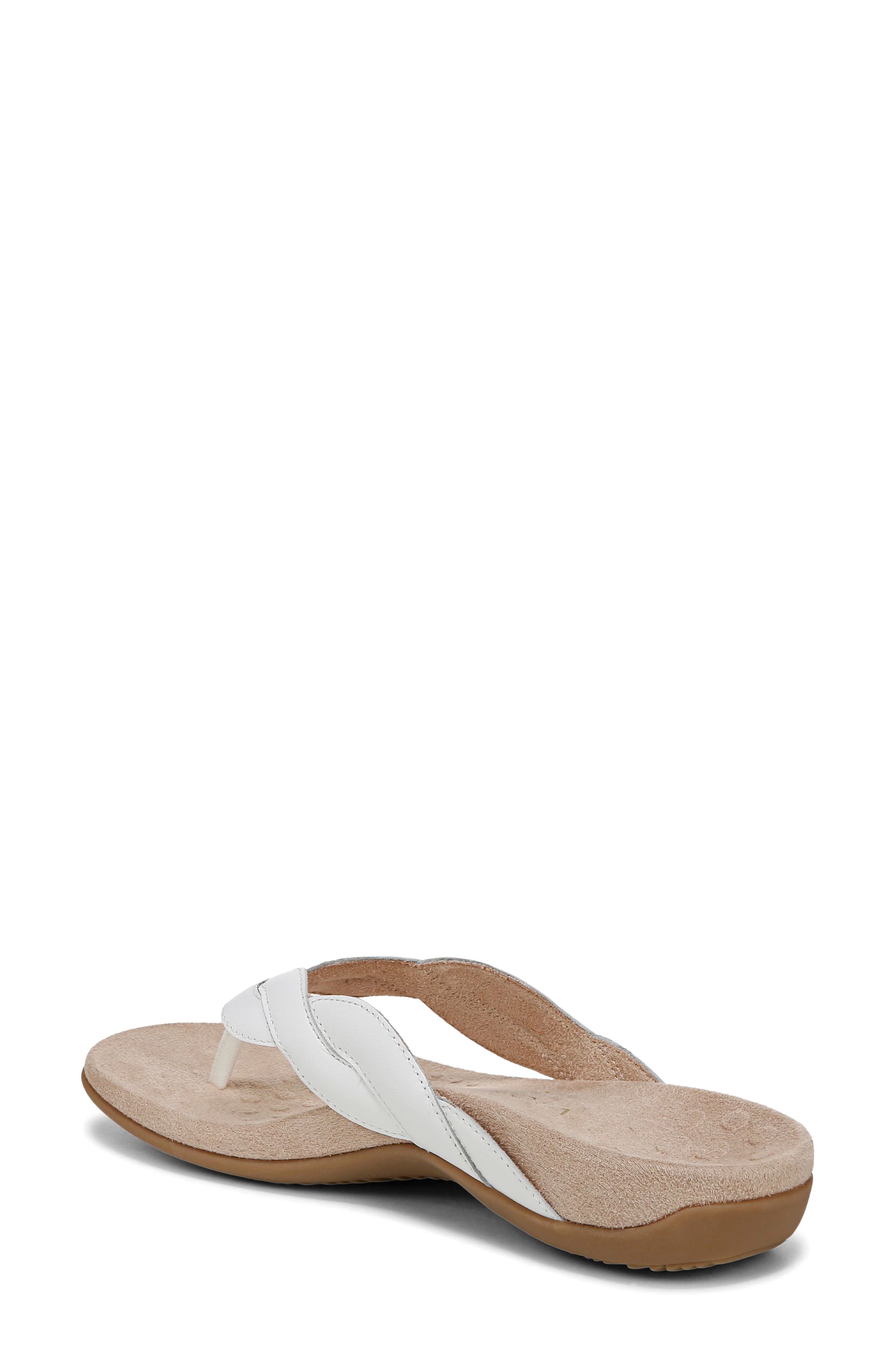 Bella Braid Flip Flop, Alternate, color, WHITE