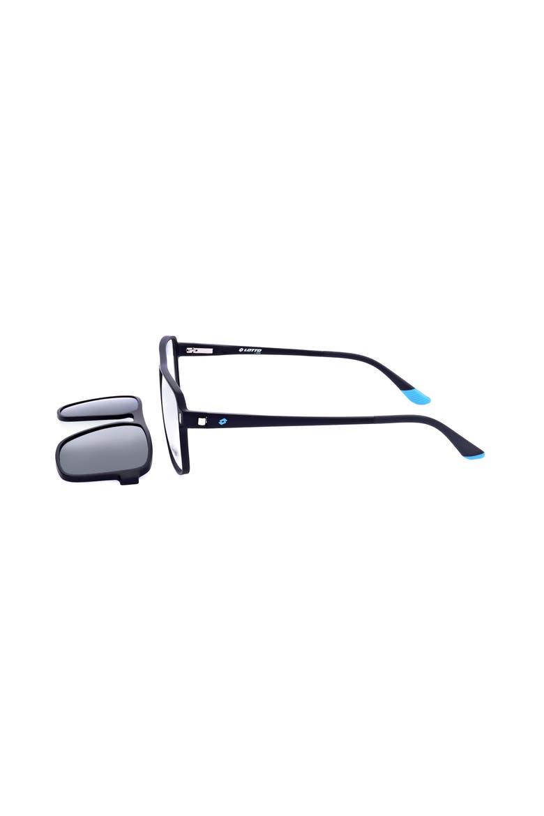 54mm Rectangular Optical Glasses, Alternate, color, MATT BLACK BLUE