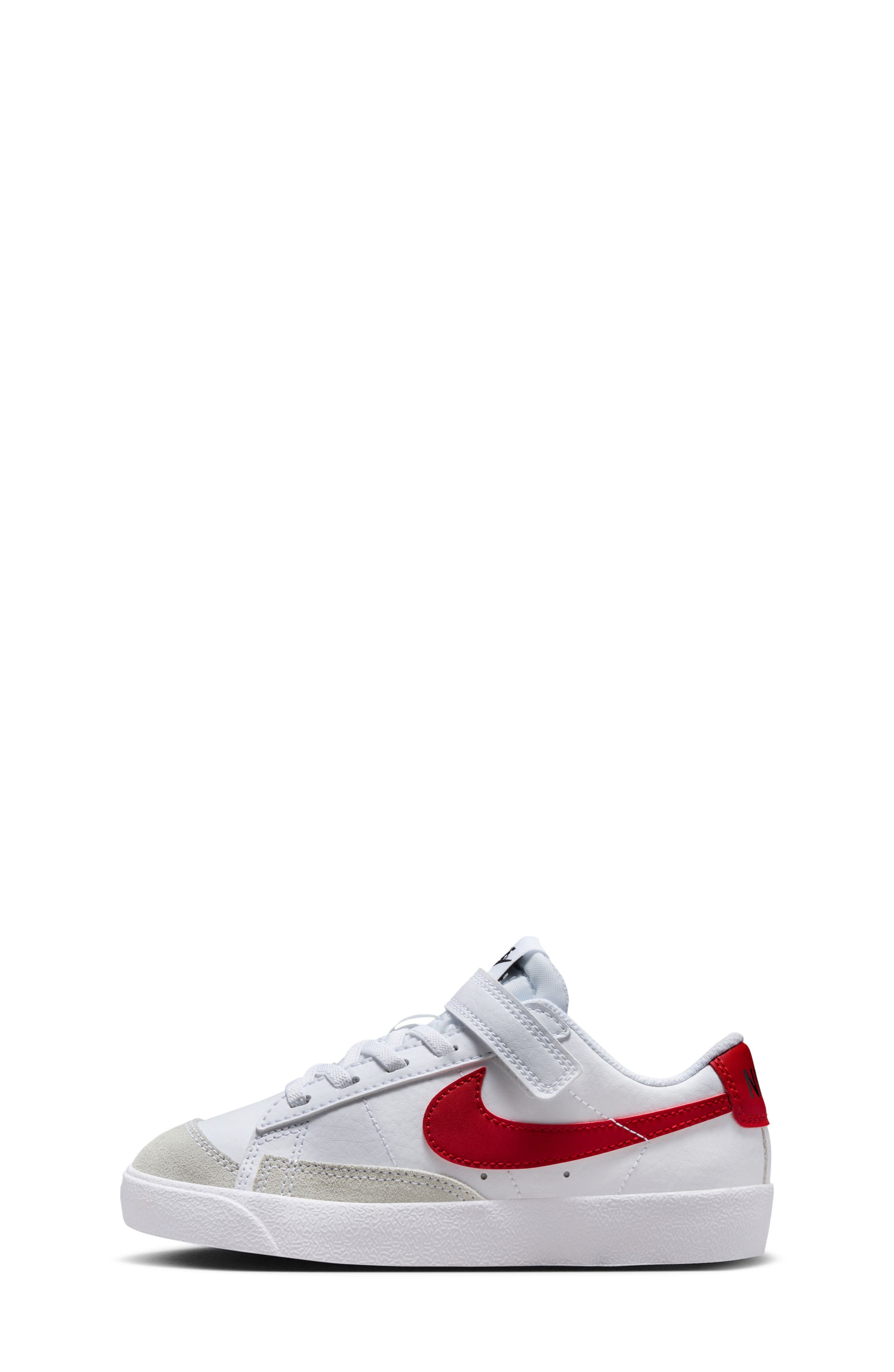 Nike Kids' Blazer Low '77 Low Top Sneaker, Alternate, color, White/ Gym Red/ Black