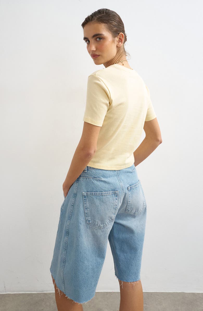 Topshop Everyday Shrunken Cotton T-Shirt, Alternate, color,