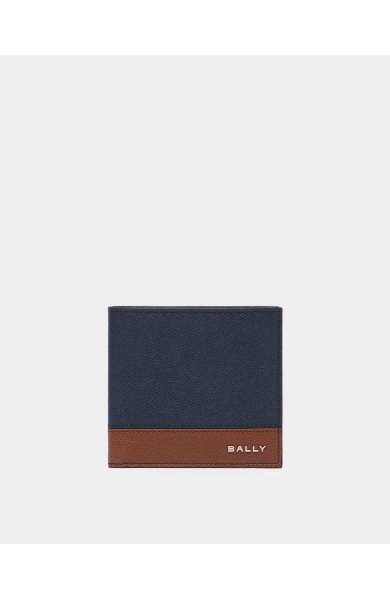 Bally Leather Bally Essential Wallet, Main, color, Blue