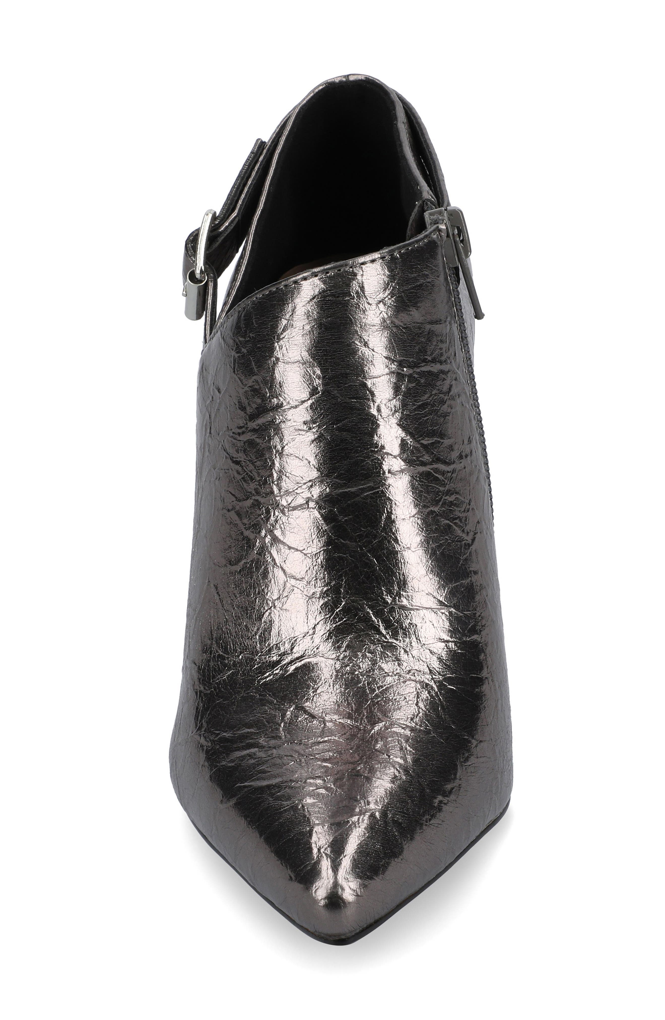 Vondra Spike Heel Ankle Bootie, Alternate, color, PEWTER CRINKLE