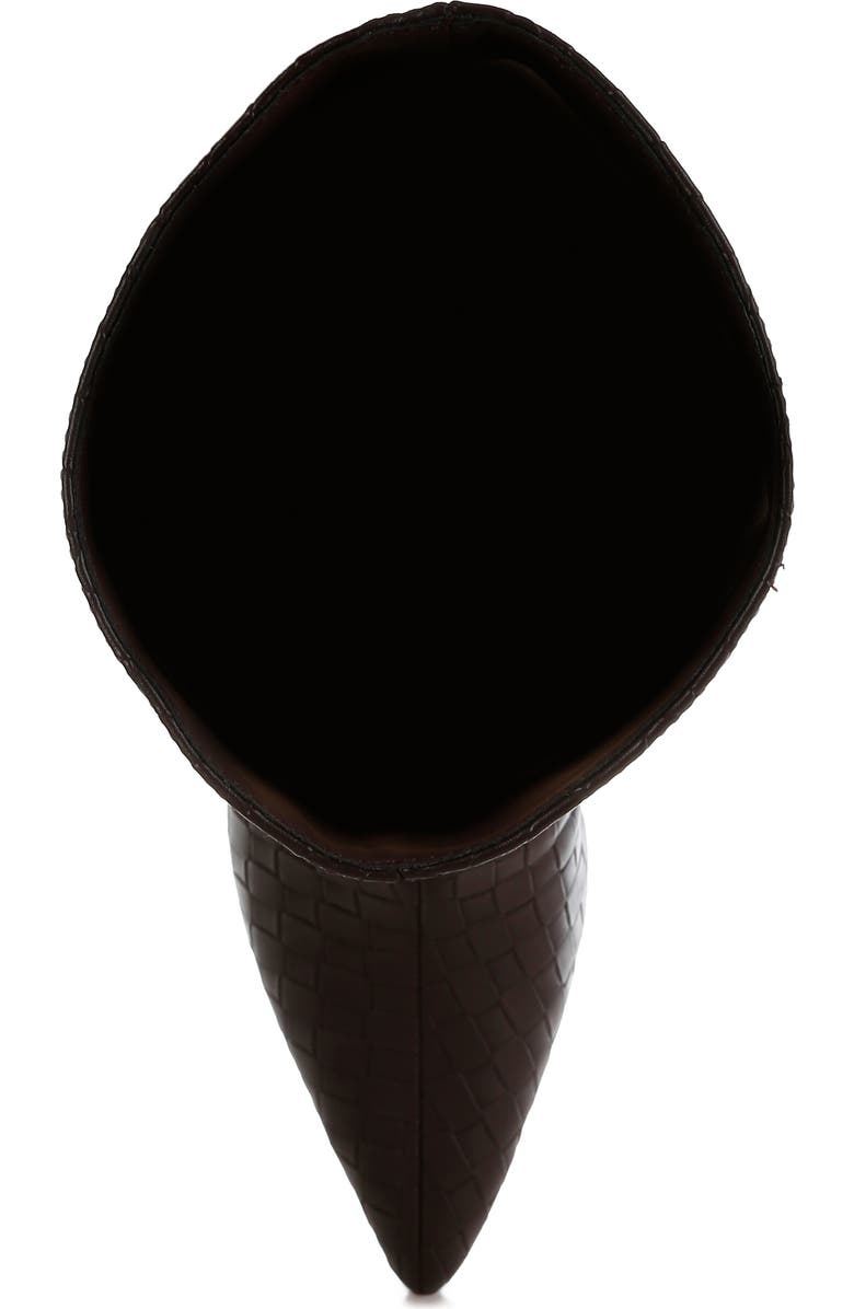 LONDON RAG Mentha Woven Faux Leather Boot, Alternate, color, Chocolate