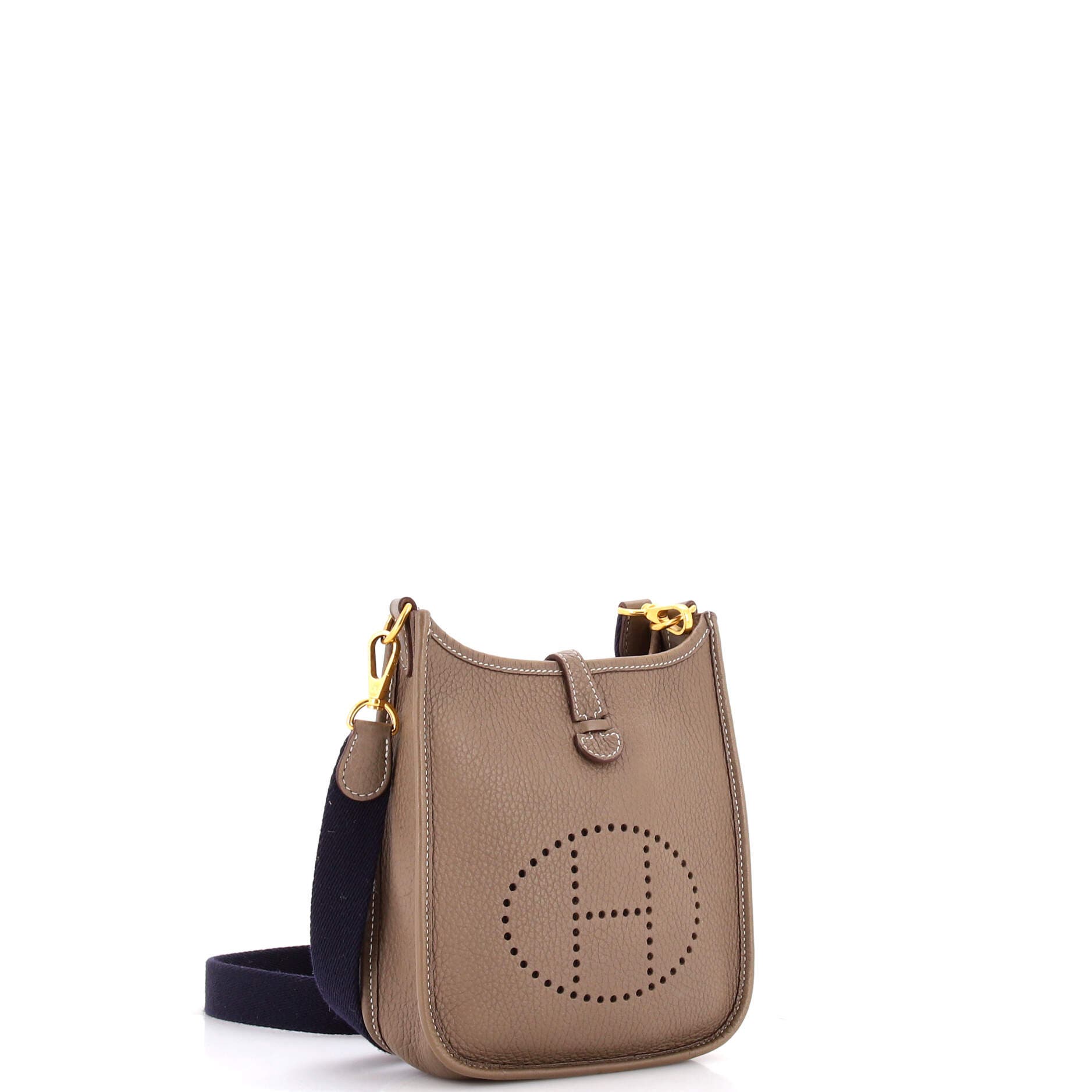 Pre-Owned Hermes Evelyne Bag Gen III Clemence TPM, Alternate, color, Etoupe