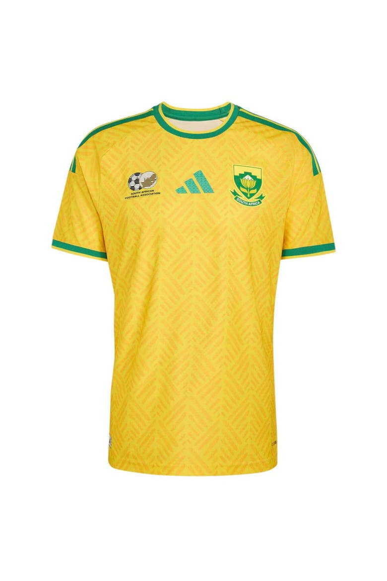 Men's adidas  Yellow South Africa National Team Home On-Field Authentic Jersey, Alternate, color, Yellow