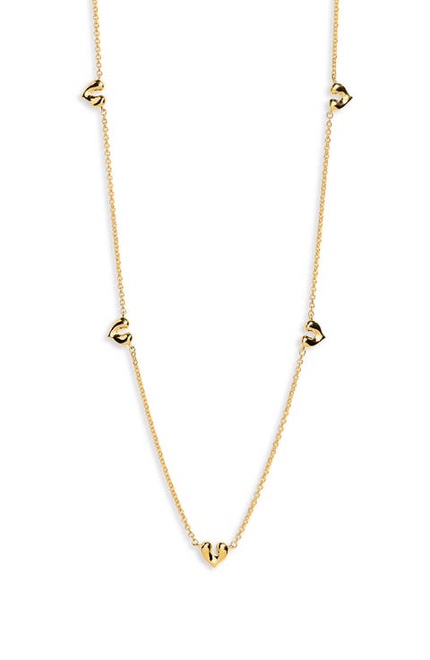 Molten Heart Mini Charm Choker