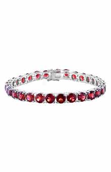 EFFY Sterling Silver Garnet Tennis Bracelet