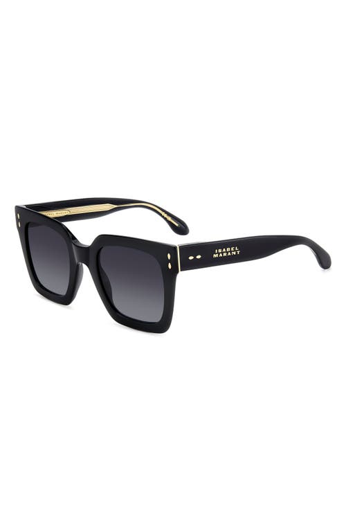 Isabel Marant Gradient Square Acetate Sunglasses In Black