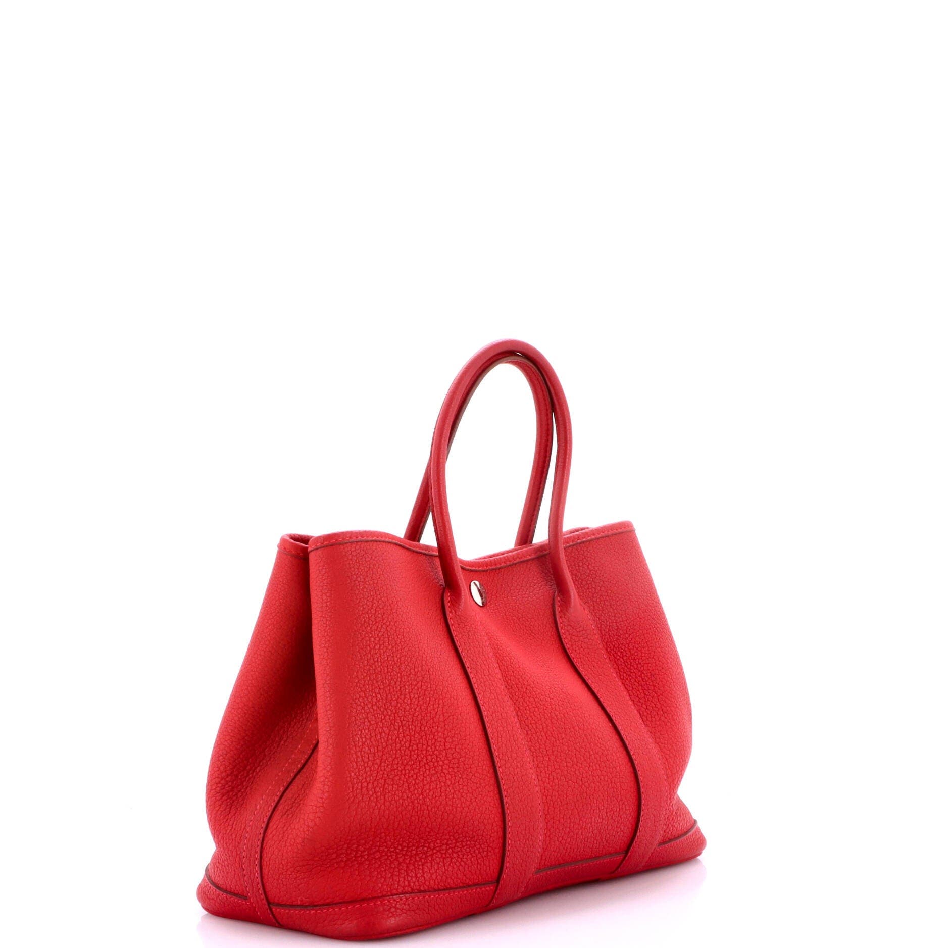 Garden Party Tote Leather 30, Alternate, color, Red