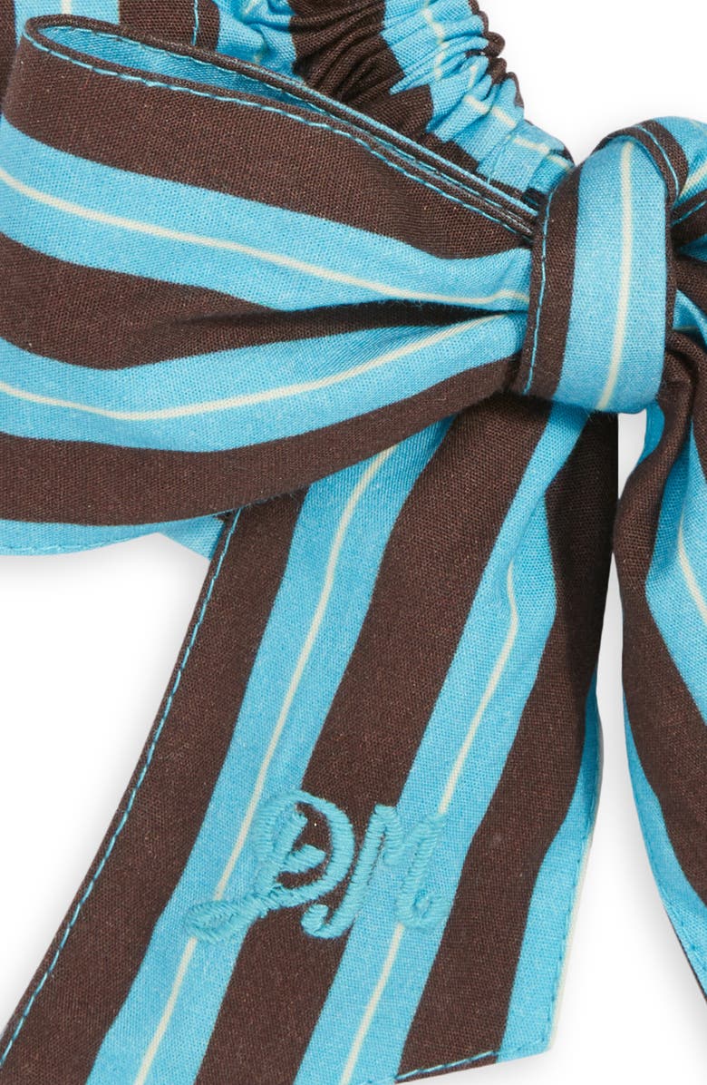 Damson Madder Large Garter Bun Wrap Scrunchie, Alternate, color, Blue