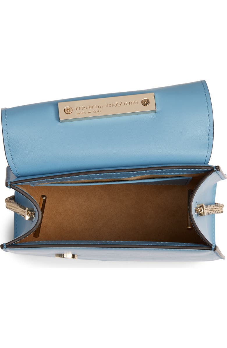 Benedetta Bruzziches Small Brigitta Santorini Calfskin Leather Top Handle Satchel, Alternate, color,