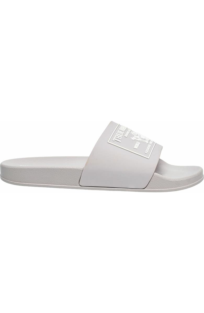 True Religion Kendrick Logo Slide, Alternate, color,