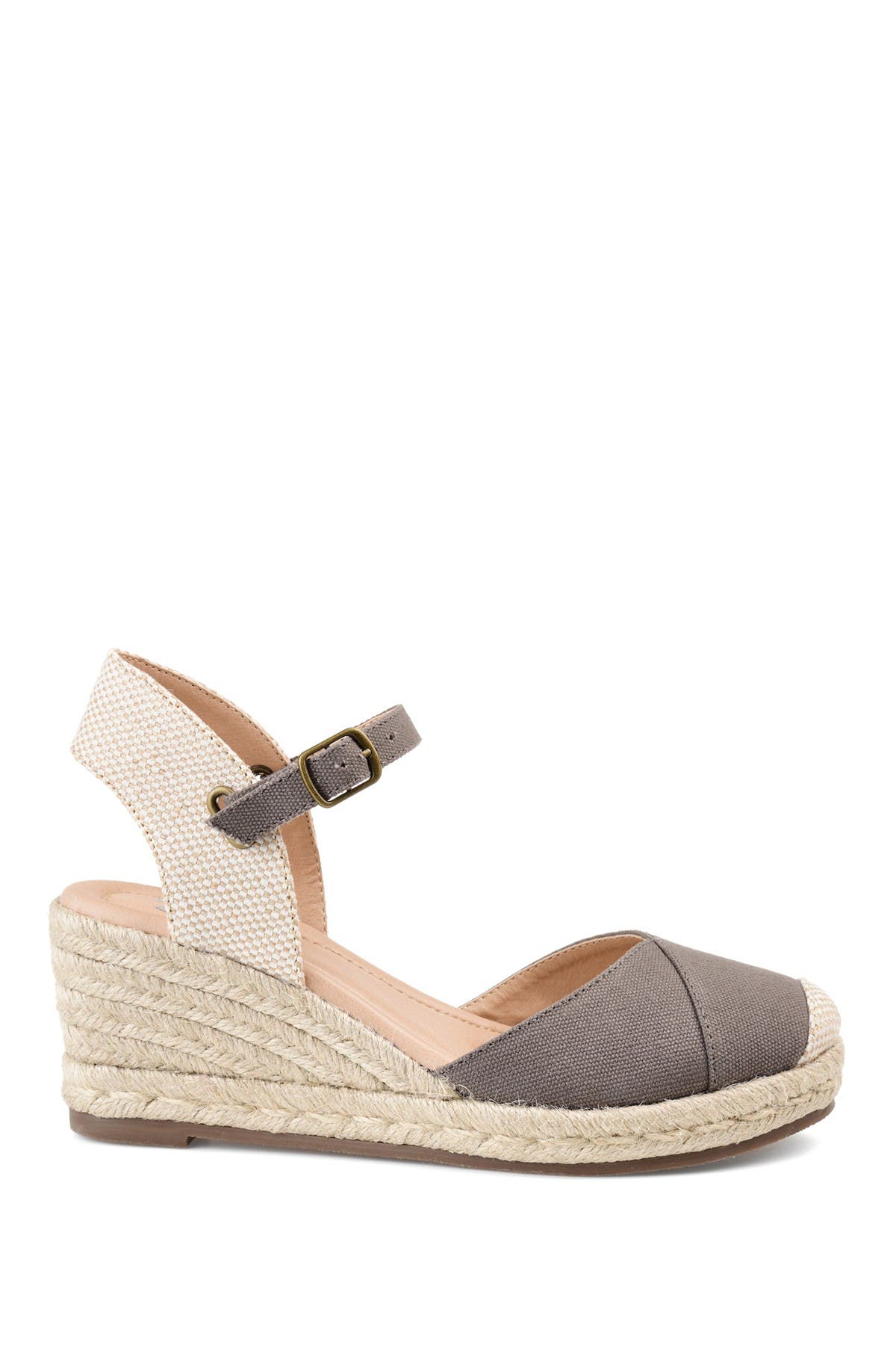 Journee Collection JOURNEE Ashlyn Wedge Pump, Alternate, color, Grey