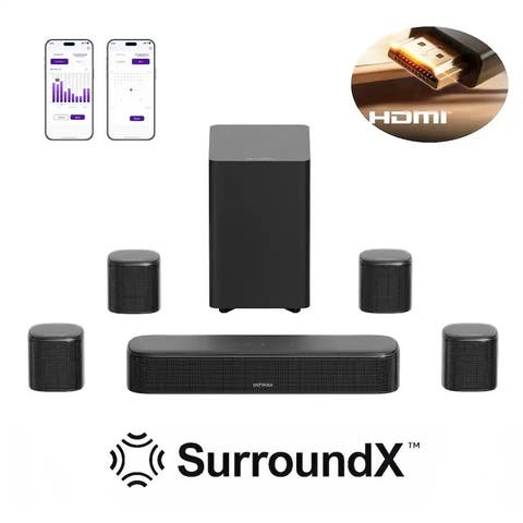 Aura S4T 7.1ch Soundbar with 4 Surround Speakers