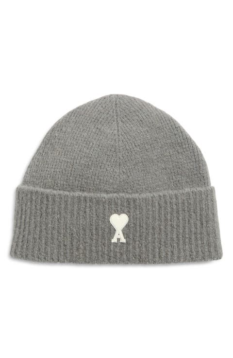 Ami de Coeur Appliqué Mohair Blend Cuffed Beanie