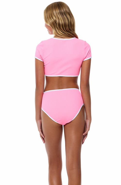 BEACH LINGO BEACH LINGO KIDS' COCO RIB TWO-PIECE SWIMSUIT