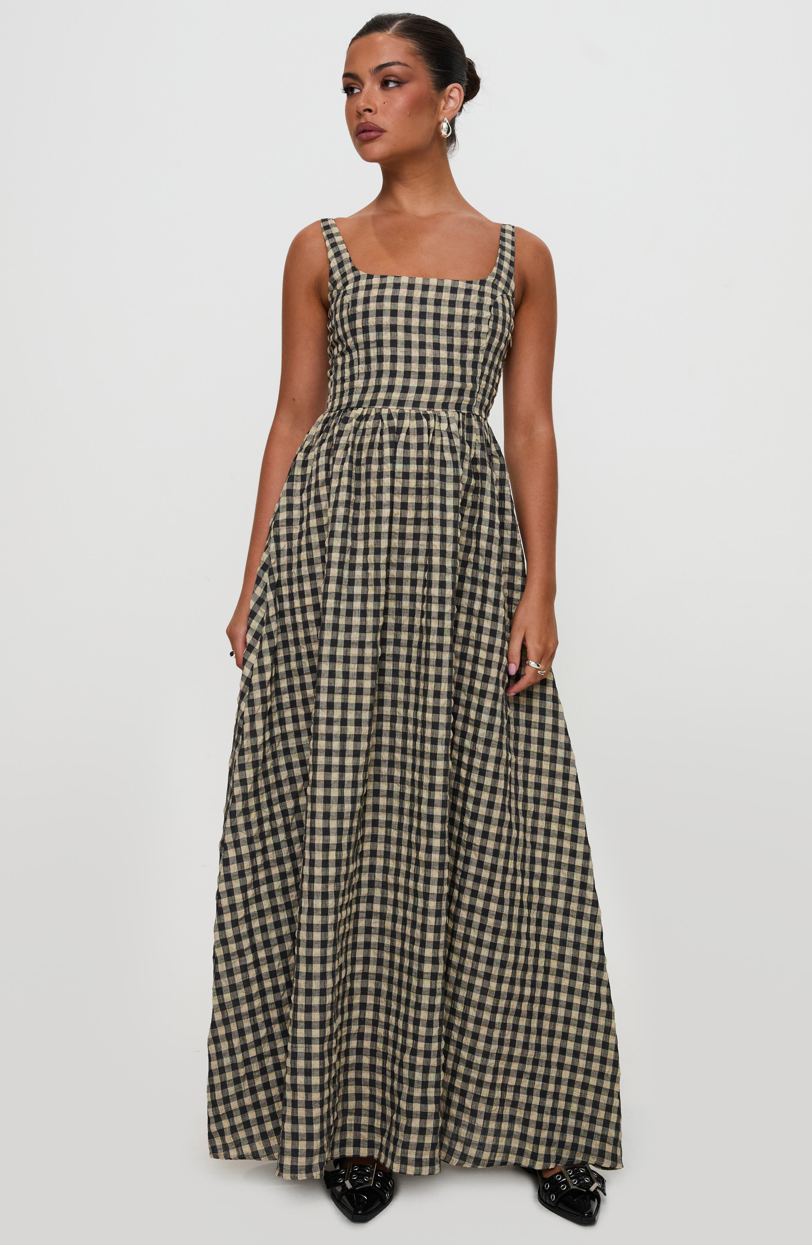 Cartmel Check Sleeveless Maxi Dress (Women) | Nordstrom
