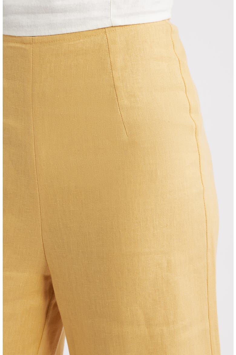 Syna Wide Leg Linen Pants, Alternate, color, MARIGOLD