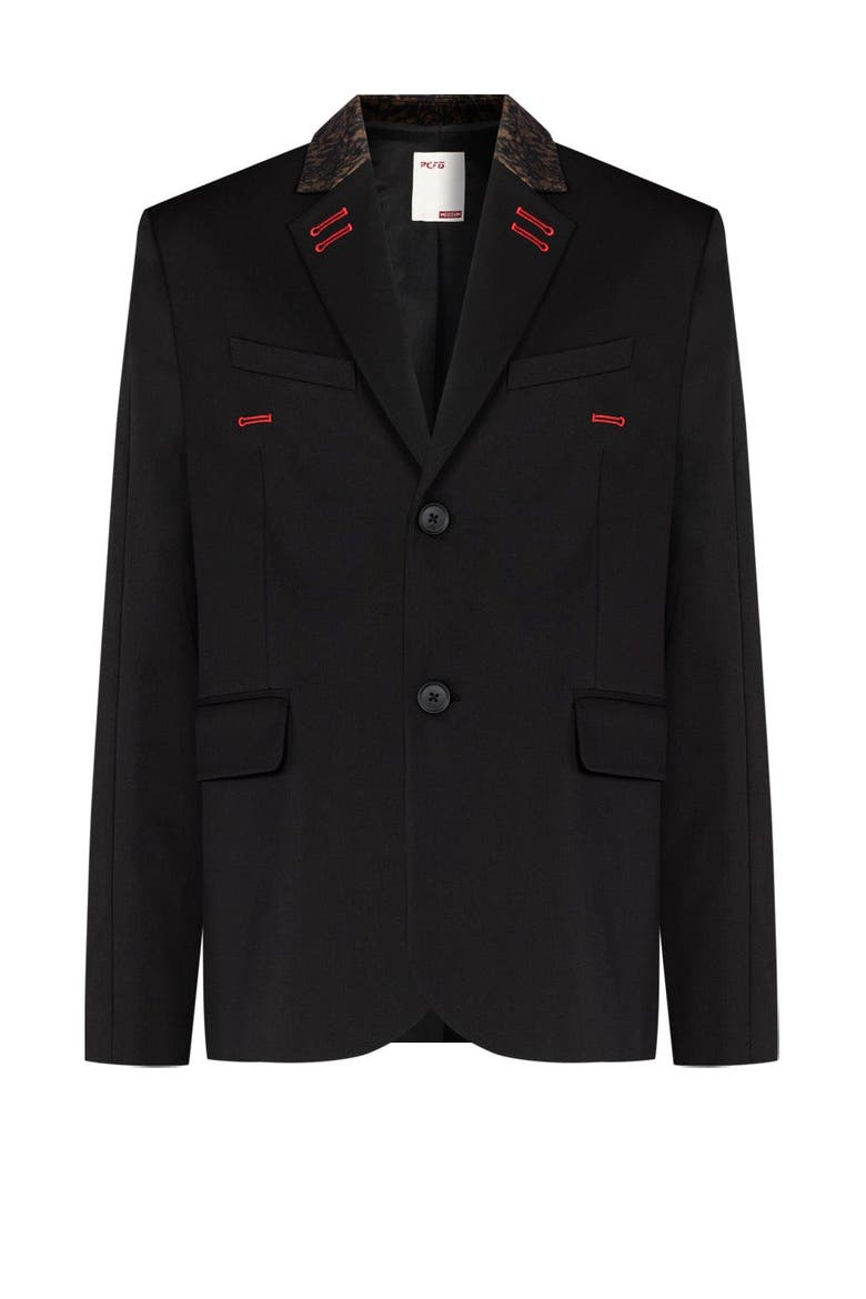 Your *Itch Kangaroo Collar Blazer Jacket, Alternate, color, BLACK