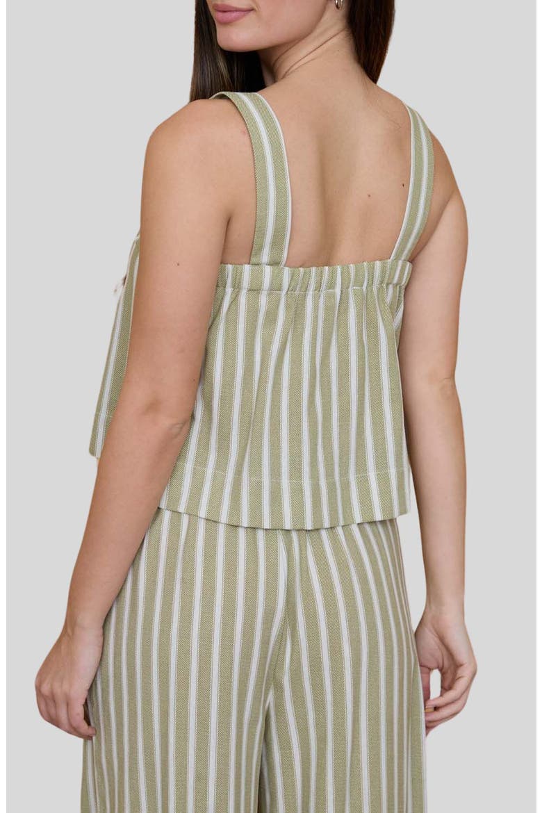 Stripe Square Neck Tank, Alternate, color, LIGHT OLIVE