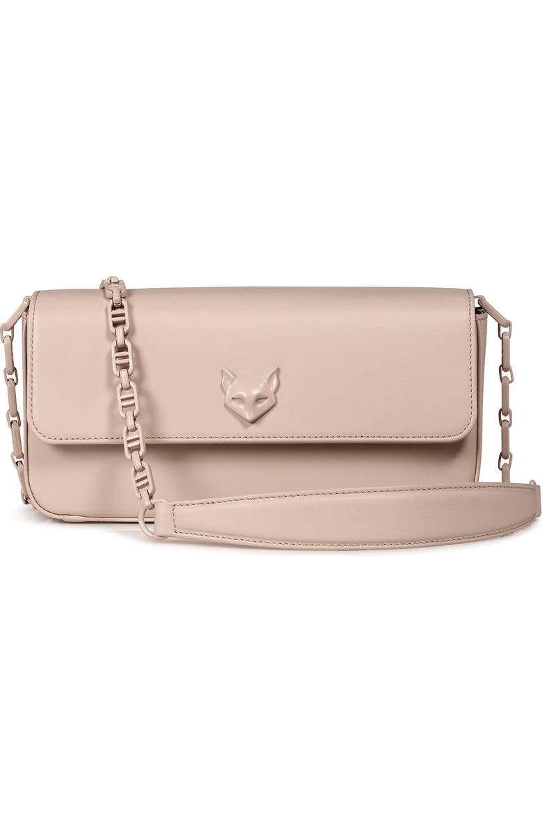 DESERI Michele Monochrome Crossbody Clutch, Main, color, Beige