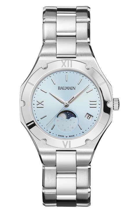 Be Balmain Moonphase Bracelet Watch, 33mm