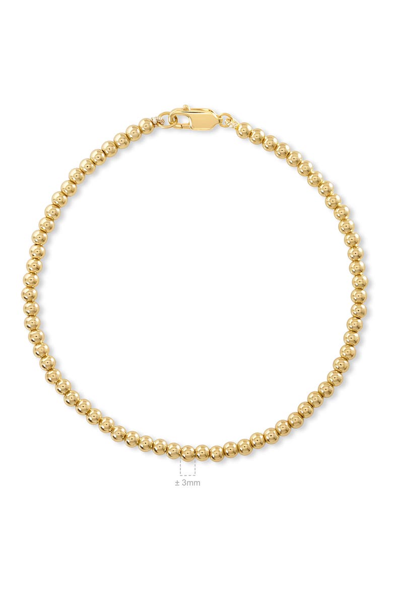 Beaded Ball Bracelet, Alternate, color, GOLD