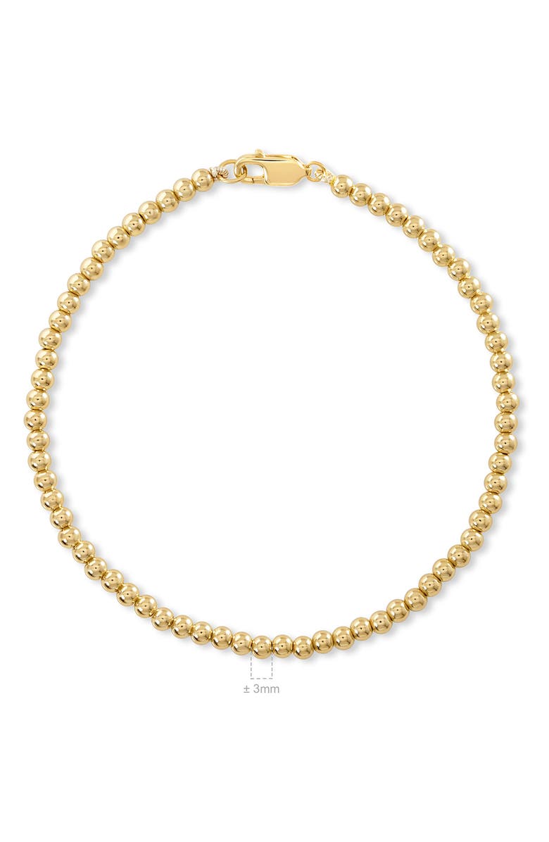 DEVATA Beaded Ball Bracelet, Alternate, color, Gold