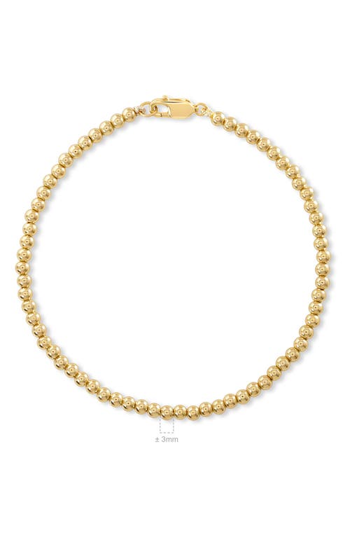 Devata Beaded Ball Bracelet In Gold