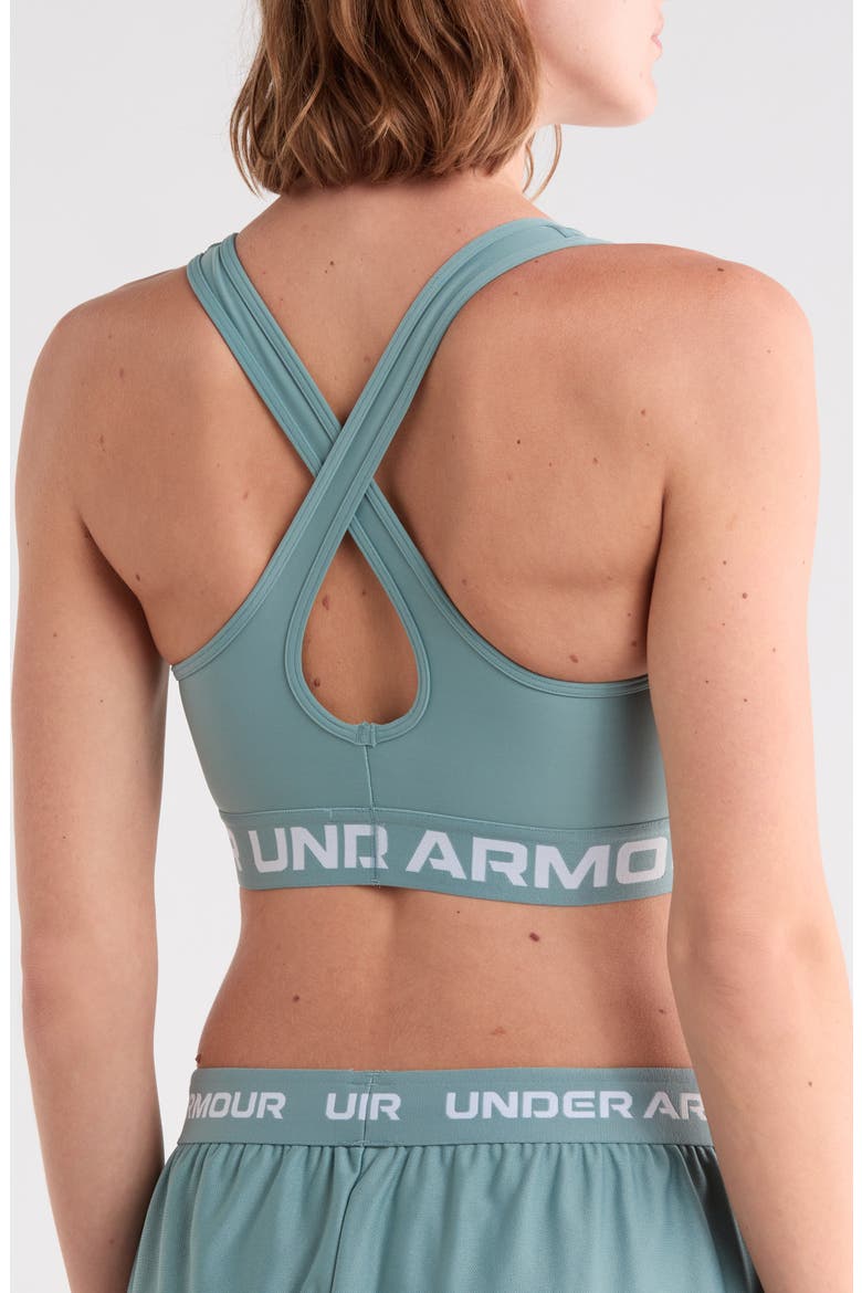 Armour Crossback Medium Impact Sports Bra, Alternate, color, SERPENTINE