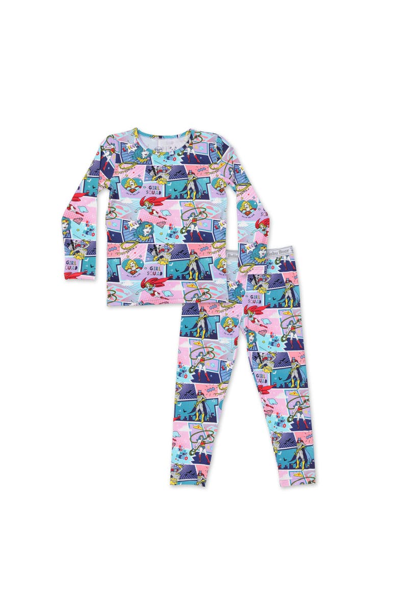 Bellabu Bear Kids' Justice Heroines Set of 2 Piece Pajamas, Main, color, Justice Heroines