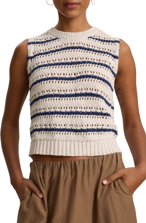 Calista Crochet Sweater Vest
