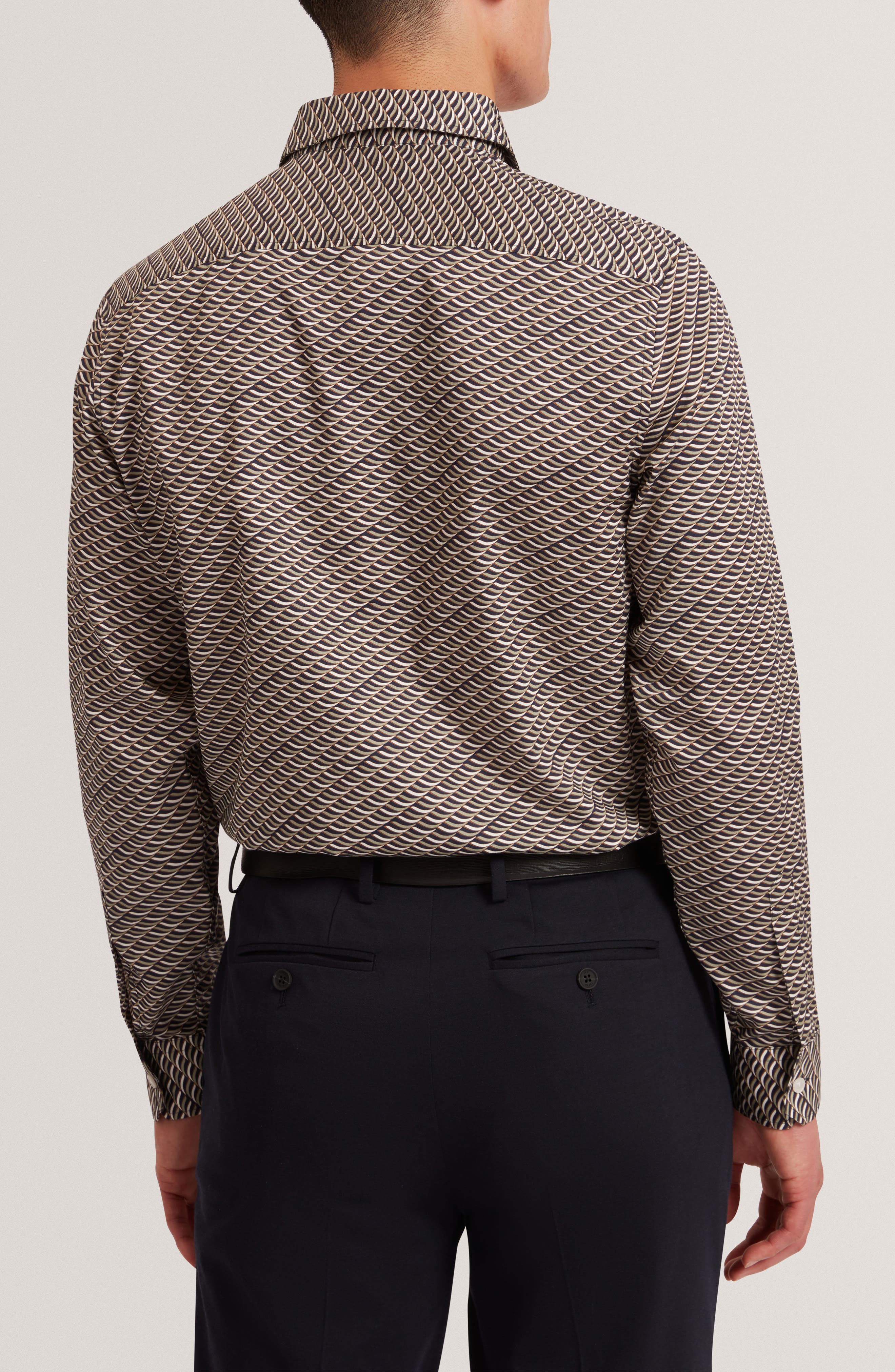 Agnar Print Cotton Button-Up Shirt - image 2
