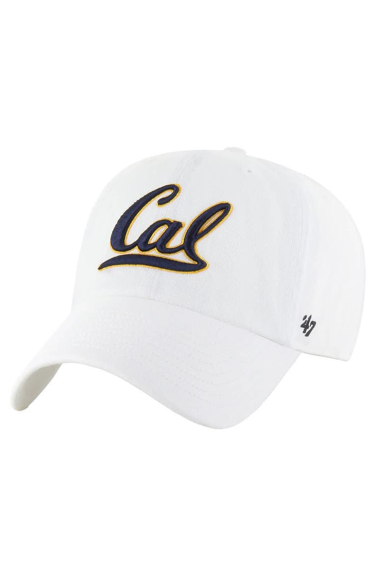 Men's '47 White Cal Bears Clean Up Adjustable Hat, Main, color, White