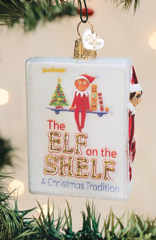 Old World Christmas The Elf On The Shelf Glass Ornament In Multi