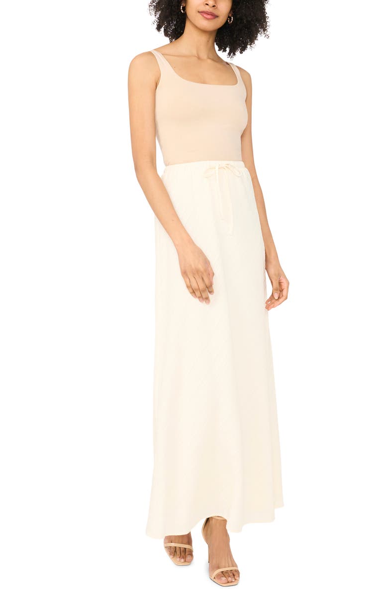 Parker Drawstring Maxi Skirt, Alternate, color, Antique White