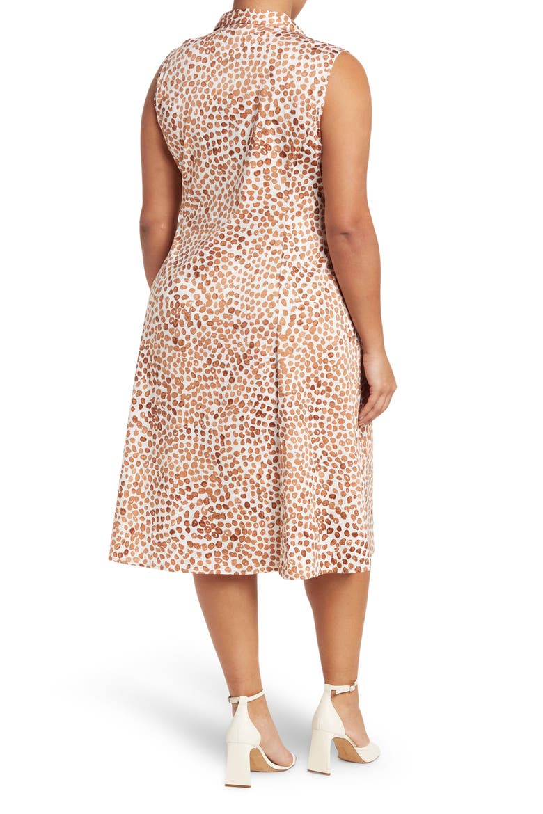 Copper Kiss Stretch Cotton Shirt Dress, Alternate, color, COPPER MULTI