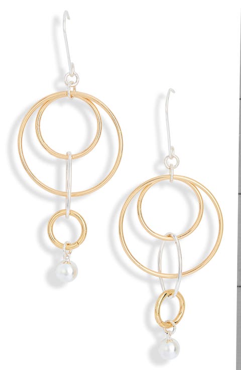 Circle Drop Earrings