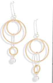 NORDSTROM RACK Circle Drop Earrings