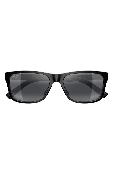 57mm PolarizedPlus2® Rectangular Sunglasses