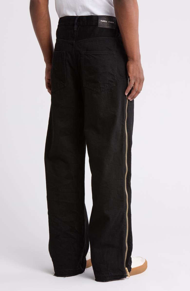 PURPLE BRAND P018 Wide Leg Jeans, Alternate, color, Full Side Zip