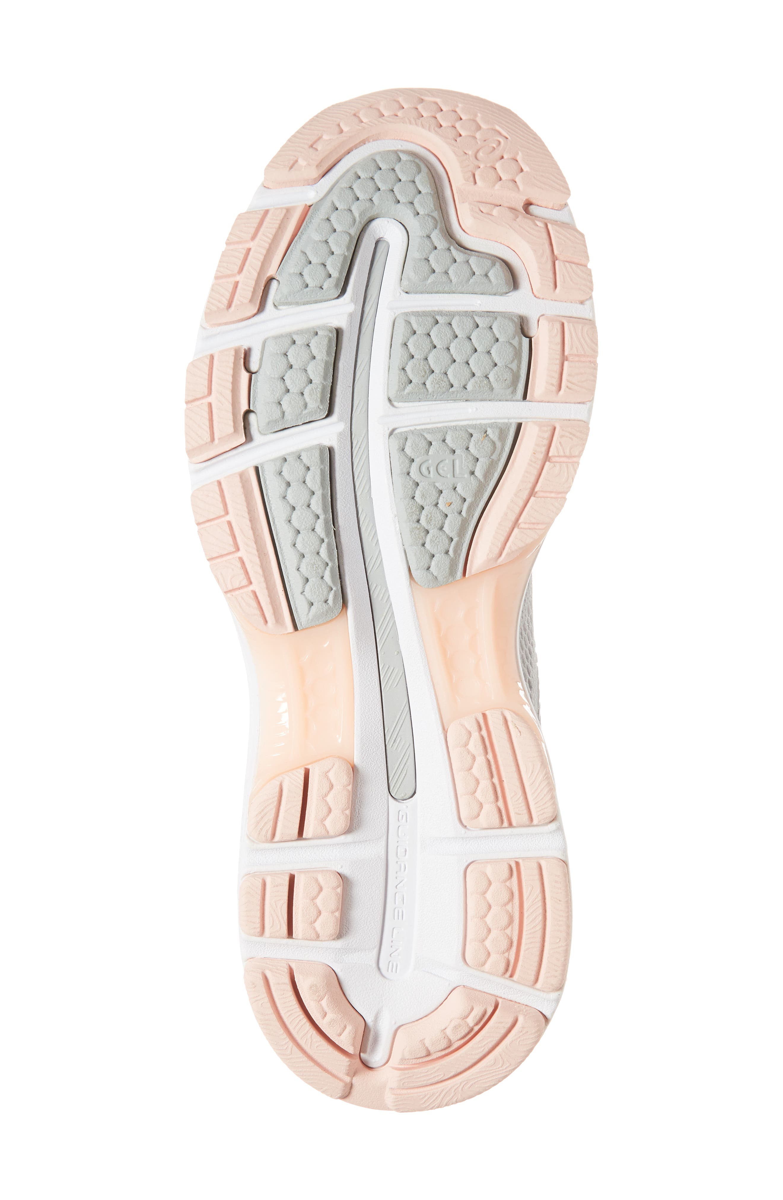 GEL®-Nimbus 20 Running Shoe, Alternate, color, MID GREY/ SEASHELL PINK