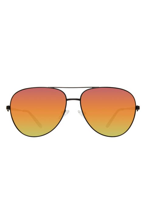 Shoreditch 62mm Oversize Aviator Sunglasses