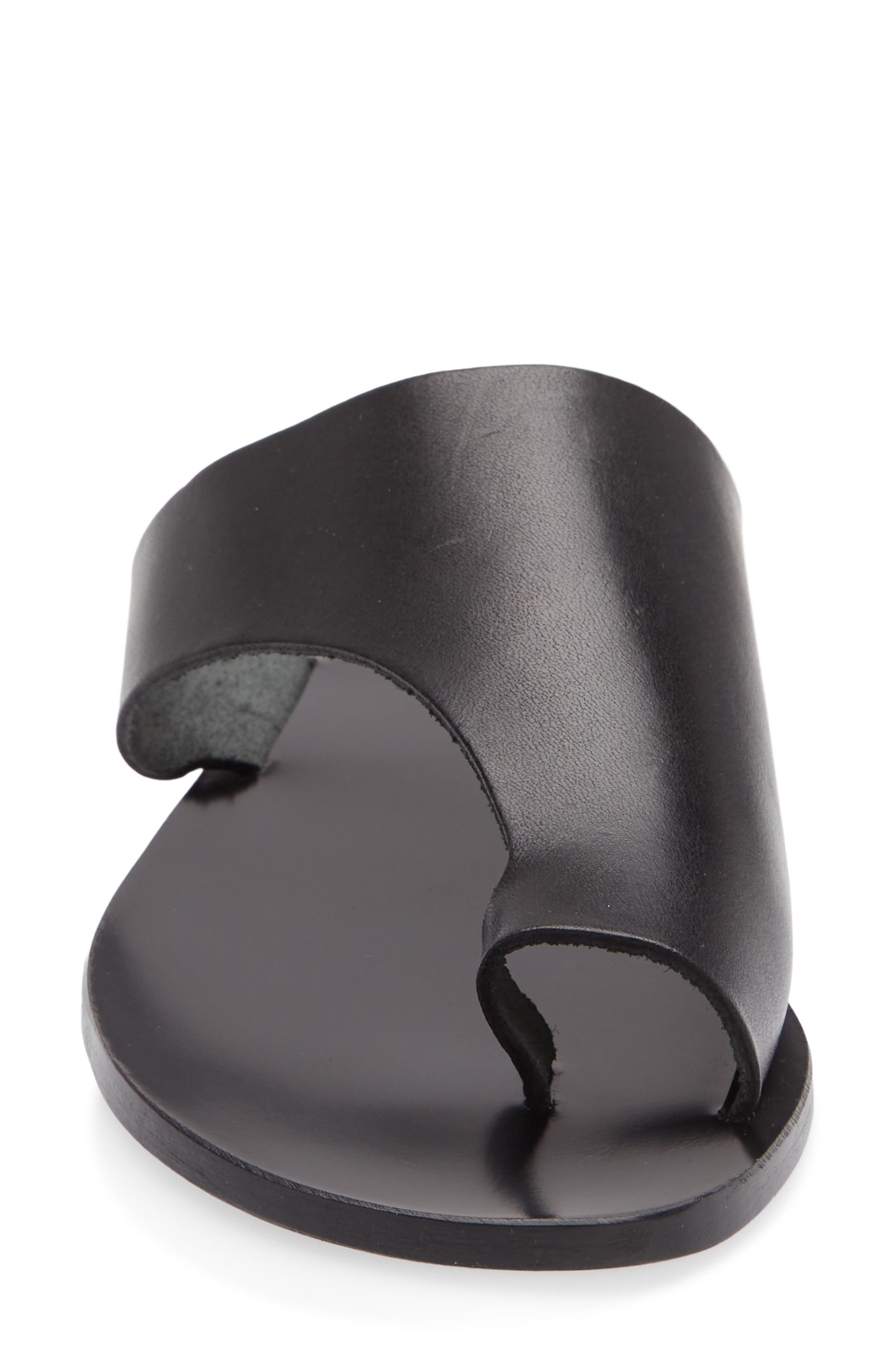 ATP ATELIER Rosa Toe Loop Sandal, Alternate, color, Black