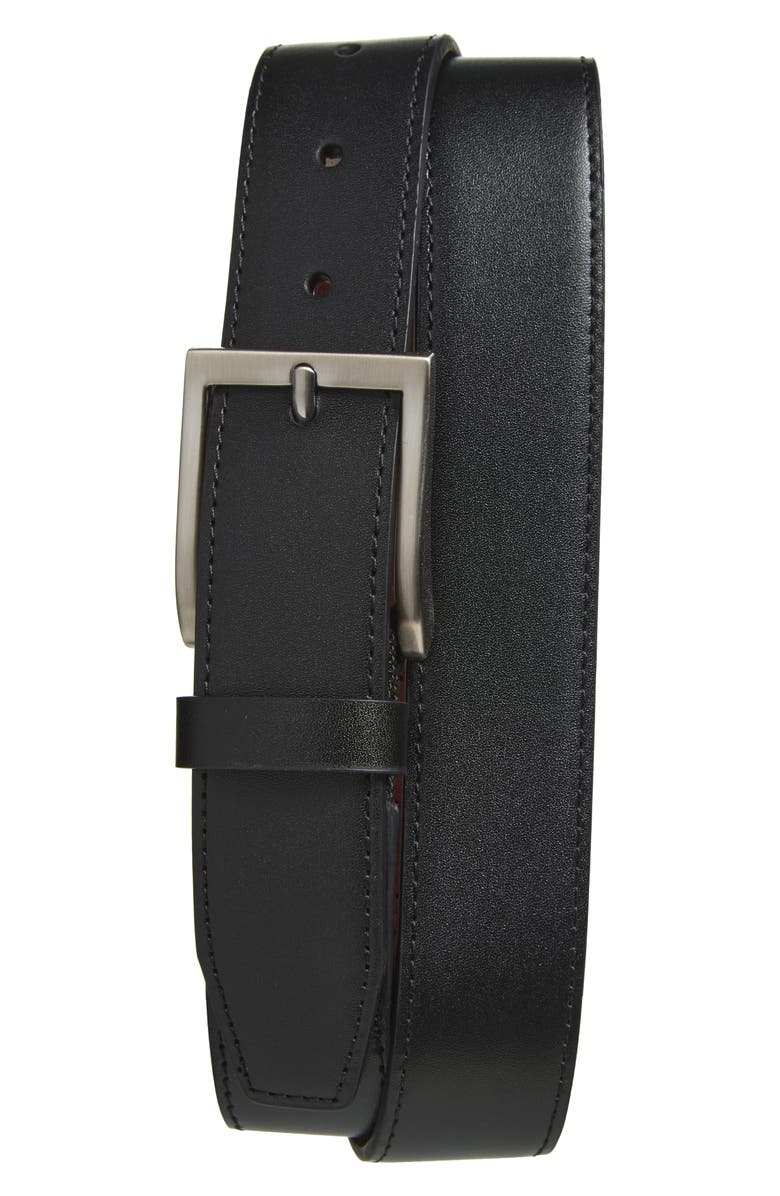 Johnston & Murphy XC4<sup>®</sup> Leather Belt, Main, color, Black
