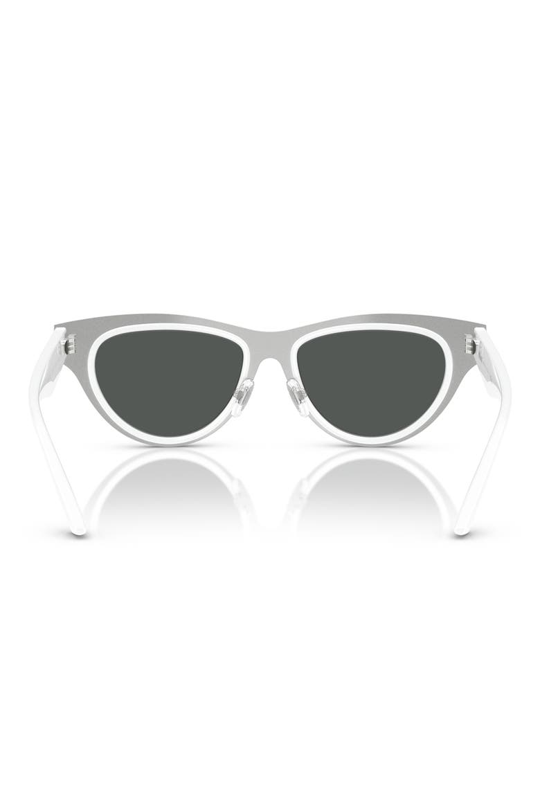 52mm Cat Eye Sunglasses, Alternate, color, WHITE
