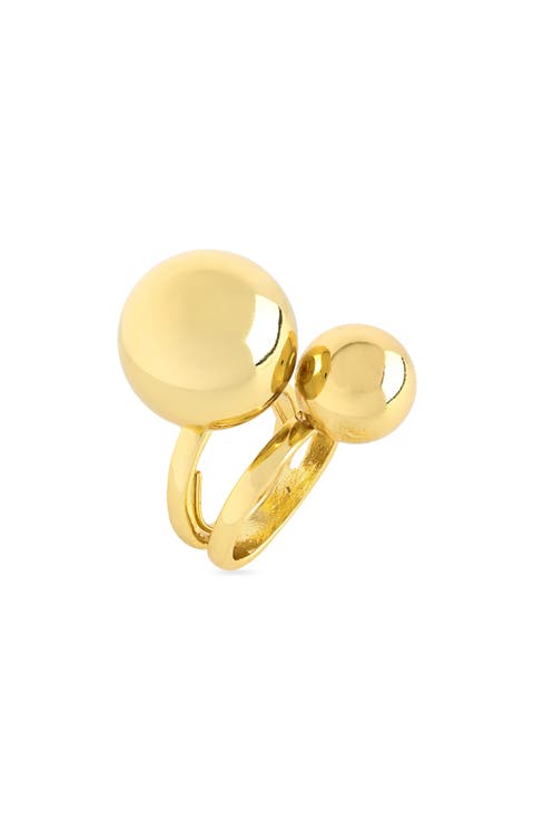 Double Band Double Ball Ring